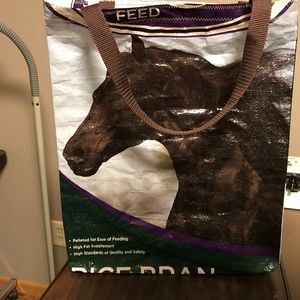 Up-Cycled handmade Horse Feed Bag Tote
